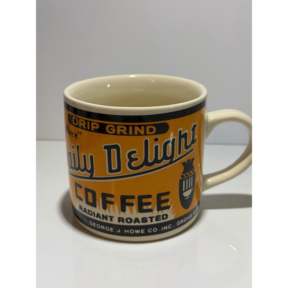 Vintage Westwood Yester Year Coffee Mug DAILY DELIGHT COFFEE Brand 1992